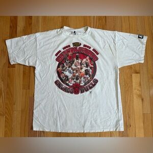 Vintage 1997 Starter Chicago Bulls NBA Champs Shirt Men’s Size XL